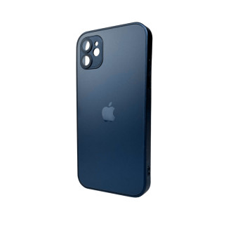 Чохол для смартфона AG Glass Matt Frame Color MagSafe Logo for Apple iPhone 11 Navy Blue - Інтернет-магазин спільних покупок ToGether