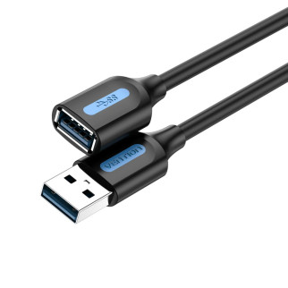 Кабель Vention USB 3.0 A Male to A Female Extension Cable 1M black PVC Type (CBHBF) - Інтернет-магазин спільних покупок ToGether