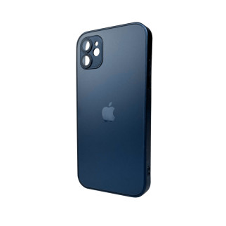 Чохол для смартфона AG Glass Matt Frame Color Logo for Apple iPhone 11 Navy Blue - Інтернет-магазин спільних покупок ToGether