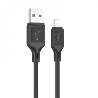 Кабель HOCO X90 Cool silicone charging data cable for iP Black - Інтернет-магазин спільних покупок ToGether