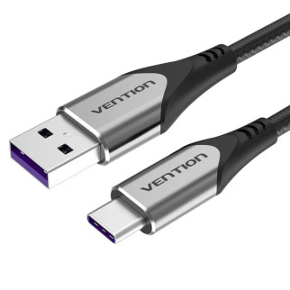 Кабель Vention USB-C to USB 2.0-A Fast Charging Cable 1.5M Gray Aluminum Alloy Type (COFHG) - Інтернет-магазин спільних покупок ToGether