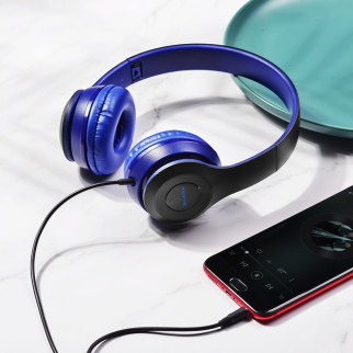 Навушники BOROFONE BO5 Star sound wired headphones Blue - Інтернет-магазин спільних покупок ToGether