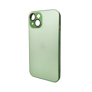 Чохол для смартфона AG Glass Matt Frame Color Logo for Apple iPhone 15 Light Green - Інтернет-магазин спільних покупок ToGether