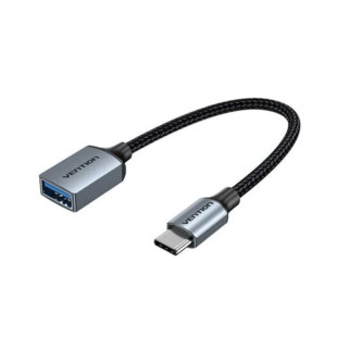 Кабель Vention USB 3.0 C Male to A Female OTG Cable 0.15M Gray Aluminum Alloy Type (CCXHB) - Інтернет-магазин спільних покупок ToGether