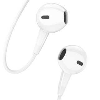 Навушники BOROFONE BM68 Kelly universal earphones with mic White - Інтернет-магазин спільних покупок ToGether