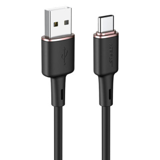 Кабель ACEFAST C2-04 USB to Type-C 3A, 1.2m, silicone, zinc connectors, Black - Інтернет-магазин спільних покупок ToGether