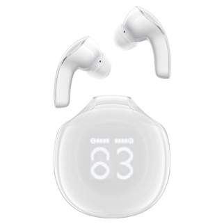 Навушники ACEFAST T9 Crystal (Air) color bluetooth earbuds Porcelain White - Інтернет-магазин спільних покупок ToGether
