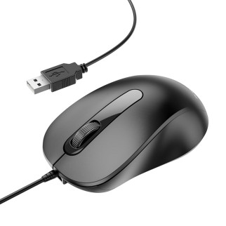 Миша BOROFONE BG4 Business wired mouse Black - Інтернет-магазин спільних покупок ToGether