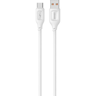 Кабель Usams US-SJ619 3A Type-C Charging &amp; Data Cable -- Moe Series 1m White - Інтернет-магазин спільних покупок ToGether