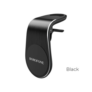 Тримач для мобільного BOROFONE BH10 Air outlet magnetic in-car holder Black - Інтернет-магазин спільних покупок ToGether