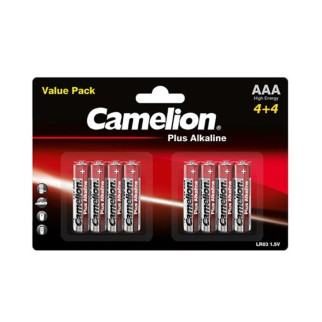 Батарейка CAMELION Plus ALKALINE AAA/LR03 BP8 (4+4) 8шт (C-11044803) - Інтернет-магазин спільних покупок ToGether