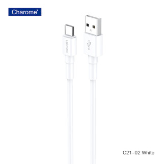 Кабель CHAROME C21-02 USB-A to USB-C charging data cable White - Інтернет-магазин спільних покупок ToGether