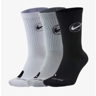 Баскетбольні Шкарпетки Nike Everyday Crew Basketball Socks (3 Pair) [DA2123-902] - Інтернет-магазин спільних покупок ToGether