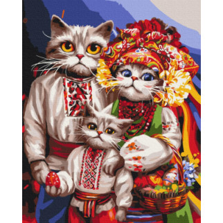 Сім'я котиків-гуцулів © Маріанна Пащук - Інтернет-магазин спільних покупок ToGether