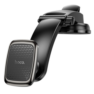 Тримач для мобільного HOCO CA107 Center console magnetic car holder Black Metal Gray - Інтернет-магазин спільних покупок ToGether