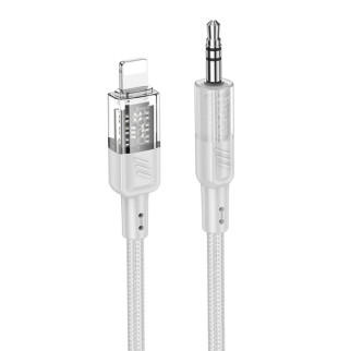 Аудiокабель HOCO UPA27 Spirit transparent digital audio conversion cable iP Black - Інтернет-магазин спільних покупок ToGether