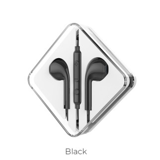 Навушники HOCO M55 Memory sound wire control earphones with mic Black - Інтернет-магазин спільних покупок ToGether