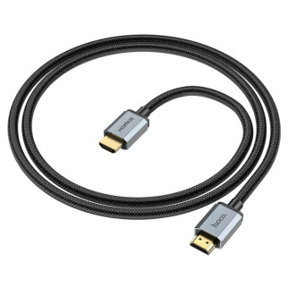 Кабель HOCO US03 HDTV 2.0 Male to Male 4K HD data cable(L=2M) Black - Інтернет-магазин спільних покупок ToGether