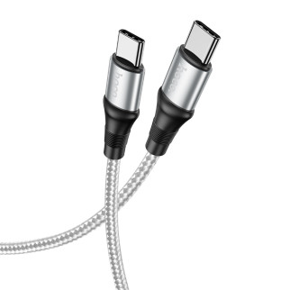 Кабель HOCO X50 Type-C to Type-C Exquisito 100W charging data cable(L=2M) Gray - Інтернет-магазин спільних покупок ToGether
