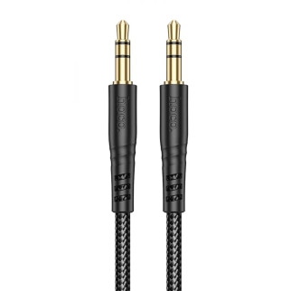Аудiокабель HOCO UPA24 Smooth AUX audio cable Black - Інтернет-магазин спільних покупок ToGether