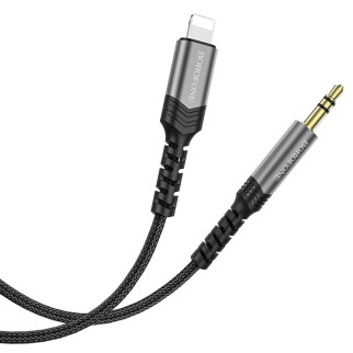 Аудiо-кабель BOROFONE BL15 iP Hi-sound digital audio conversion cable 1m Metel Grey - Інтернет-магазин спільних покупок ToGether