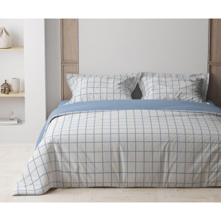 Комплект постільної білизни ТЕП "Happy Sleep" Blue Check, 50x70 двоспальний - Інтернет-магазин спільних покупок ToGether
