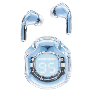 Навушники ACEFAST T8 Crystal color (2) bluetooth earbuds Ice Blue - Інтернет-магазин спільних покупок ToGether