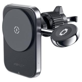 Тримач для мобiльного з БЗП ACEFAST D18 in-car 2-in-1 magnetic wireless charging holder Black - Інтернет-магазин спільних покупок ToGether
