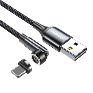 Кабель Essager Universal 540 Ratate 3A Magnetic USB Charging Cable Lightning 2m grey (EXCCXL-WXA0G) - Інтернет-магазин спільних покупок ToGether