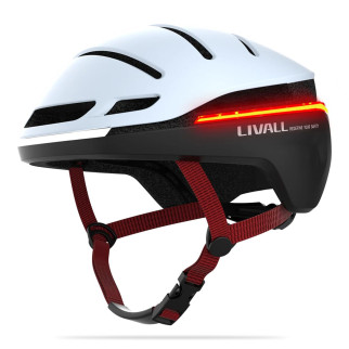 Захисний шолом Livall EVO21 (L) Snow (58-62см), передній та задній ліхтар поворотів та стопів, додаток, Bluetooth, пульт BR80 - Інтернет-магазин спільних покупок ToGether