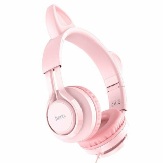 Навушники HOCO W36 Cat ear headphones with mic Pink - Інтернет-магазин спільних покупок ToGether