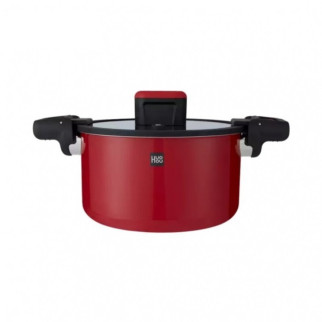 Кастрюля-cкороварка Xiaomi HuoHou Stainless Steel Enamel Micro Pressure Cooker (Red) - Інтернет-магазин спільних покупок ToGether