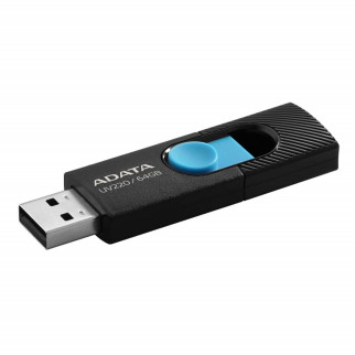 Flash A-DATA USB 2.0 AUV 220 64Gb Black/Blue - Інтернет-магазин спільних покупок ToGether