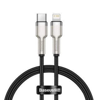 Кабель Baseus Cafule Series Metal Data Cable Type-C to iP PD 20W 1m Black - Інтернет-магазин спільних покупок ToGether