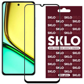 Захисне скло SKLO 3D для Realme C67 4G Чорний - Інтернет-магазин спільних покупок ToGether