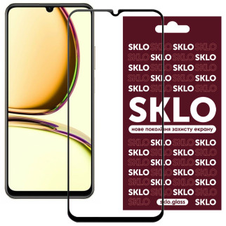 Захисне скло SKLO 3D для Realme C53 / C51 / Note 50 Чорний - Інтернет-магазин спільних покупок ToGether
