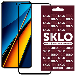 Захисне скло SKLO 3D для Xiaomi Poco X6 Чорний - Інтернет-магазин спільних покупок ToGether