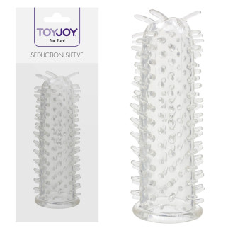 Насадка на пеніс із шипиками Toy Joy Seduction Sleeve Clear, прозорий - Інтернет-магазин спільних покупок ToGether