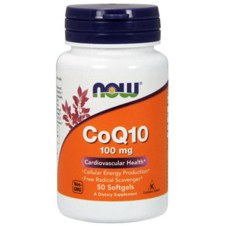 Коензим NOW Foods CoQ10 100 mg 50 Softgels - Інтернет-магазин спільних покупок ToGether