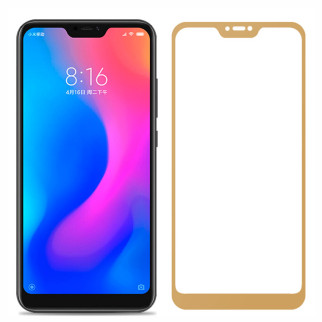 Защитное стекло Full Screen Xiaomi Redmi 6 Pro, Mi A2 Lite gold тех.пакет - Інтернет-магазин спільних покупок ToGether