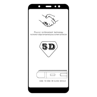 Защитное стекло 5D Samsung A6 Plus 2018 A605 black тех.пакет - Інтернет-магазин спільних покупок ToGether