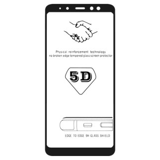 Защитное стекло 5D Samsung A8 Plus 2018 A730 black тех.пакет - Інтернет-магазин спільних покупок ToGether