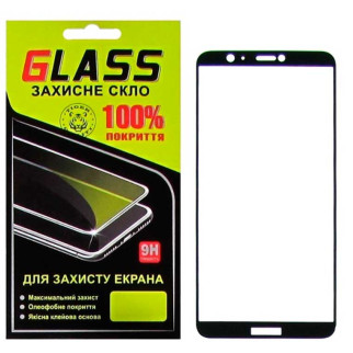 Защитное стекло Full Glue Huawei P Smart, Enjoy 7s black Glass - Інтернет-магазин спільних покупок ToGether