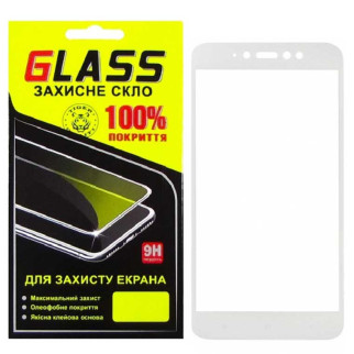 Защитное стекло Full Glue Xiaomi Redmi Note 5A, Redmi Note 5A Pro, Redmi Note 5A Prime, Redmi Y1, Redmi Y1 Lite white Glass - Інтернет-магазин спільних покупок ToGether