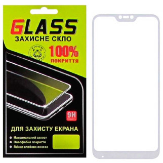 Защитное стекло Full Glue Xiaomi Redmi 6 Pro, Mi A2 Lite white Glass - Інтернет-магазин спільних покупок ToGether
