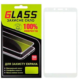 Защитное стекло Full Glue Xiaomi Redmi 6, Redmi 6A white Glass - Інтернет-магазин спільних покупок ToGether