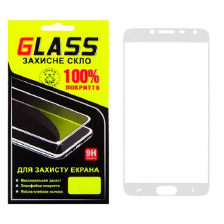 Защитное стекло Full Screen Samsung J4 2018 J400 white Glass - Інтернет-магазин спільних покупок ToGether