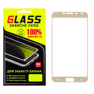 Защитное стекло Full Screen Samsung J4 2018 J400 gold Glass - Інтернет-магазин спільних покупок ToGether