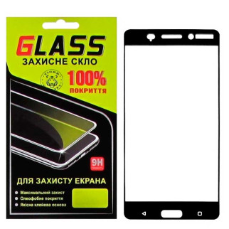 Защитное стекло Full Screen Nokia 6 black Glass - Інтернет-магазин спільних покупок ToGether