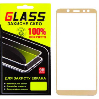 Защитное стекло Full Screen Samsung A6 2018 A600 gold Glass - Інтернет-магазин спільних покупок ToGether